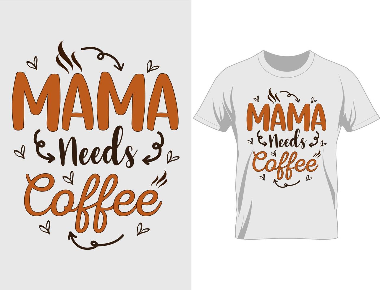 vetor de design de camiseta de café