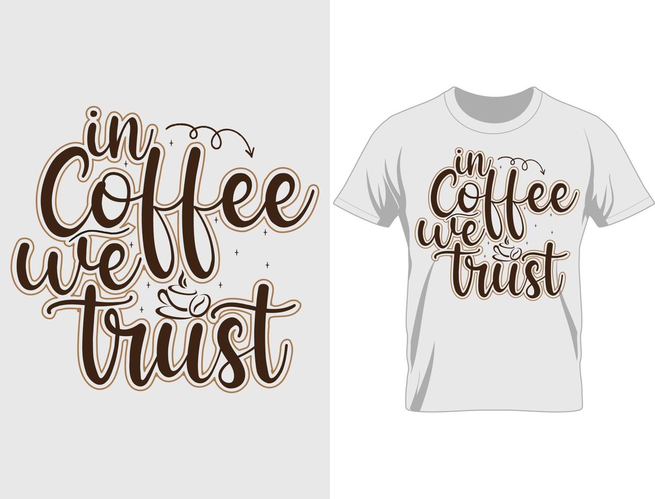 vetor de design de camiseta de café