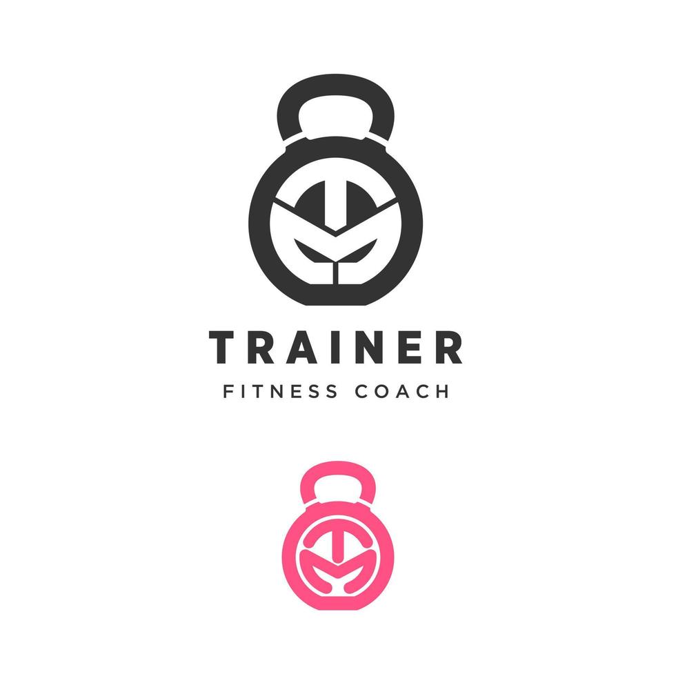 haltere equipamento de fitness e letra tm fonte imagem gráfico ícone logotipo design conceito abstrato vetor estoque. pode ser usado como um símbolo associado a uma ferramenta esportiva ou inicial.