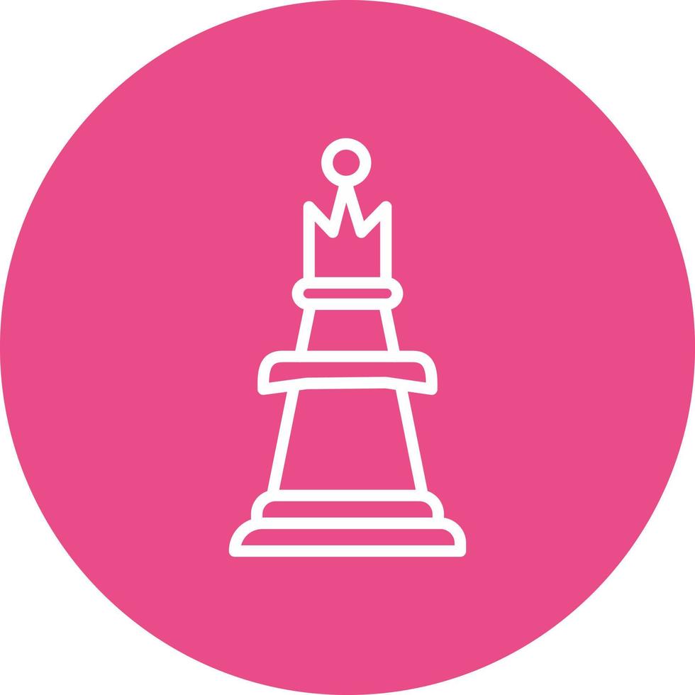 ícone vetorial da rainha do xadrez vetor