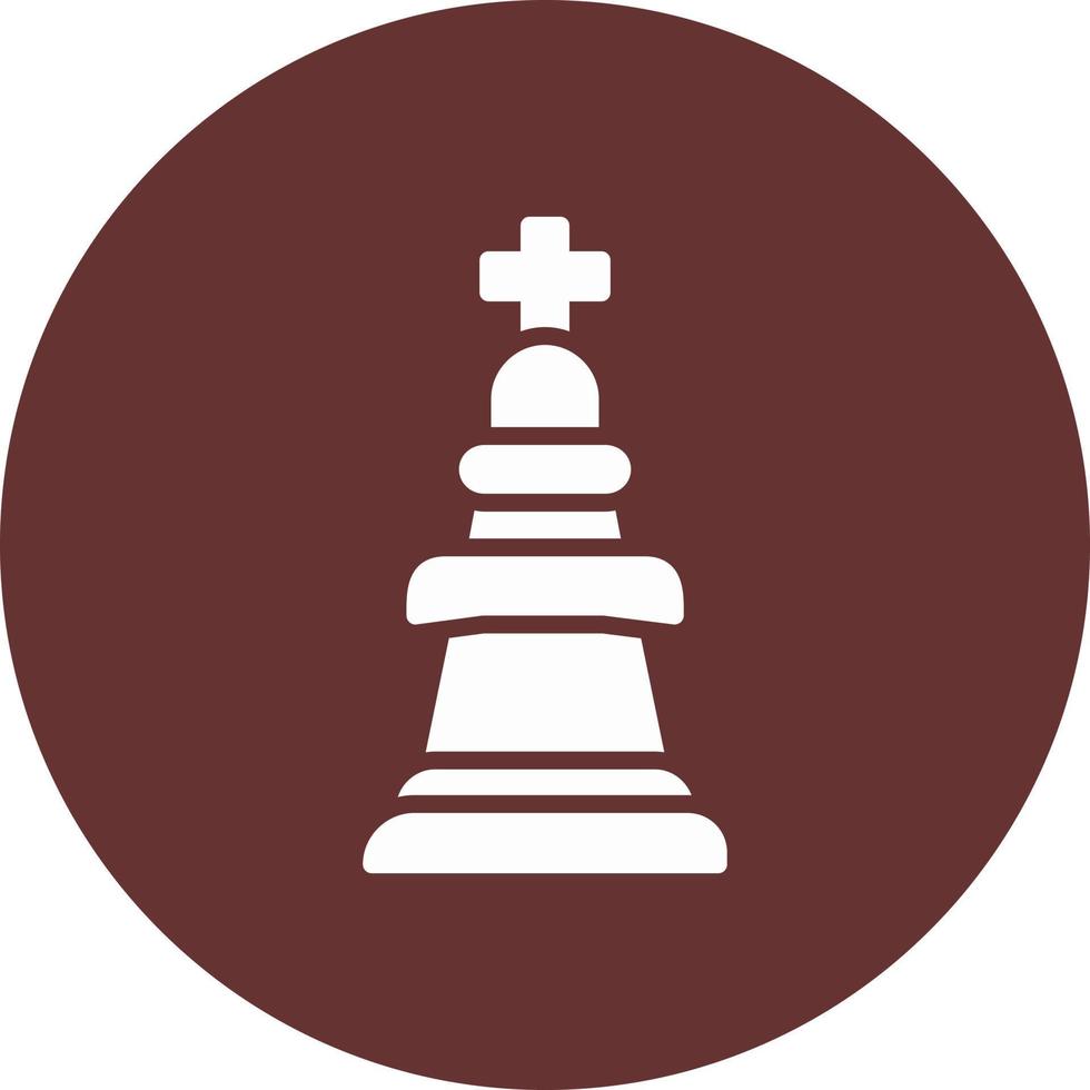 ícone do vetor do rei do xadrez