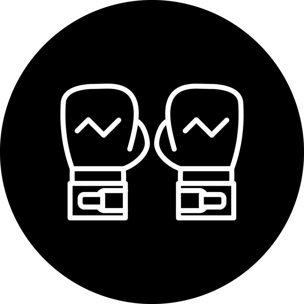 ícone de vetor de luvas de boxe