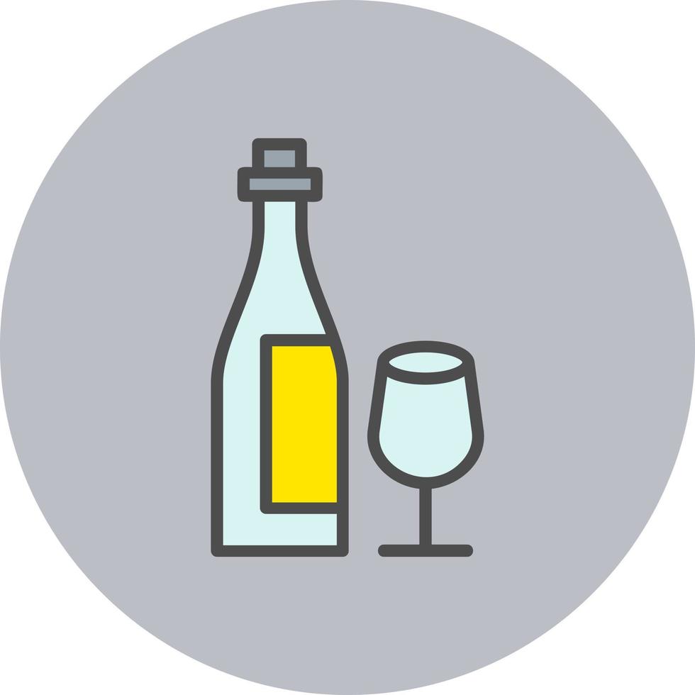 ícone de vetor de garrafa de vinho