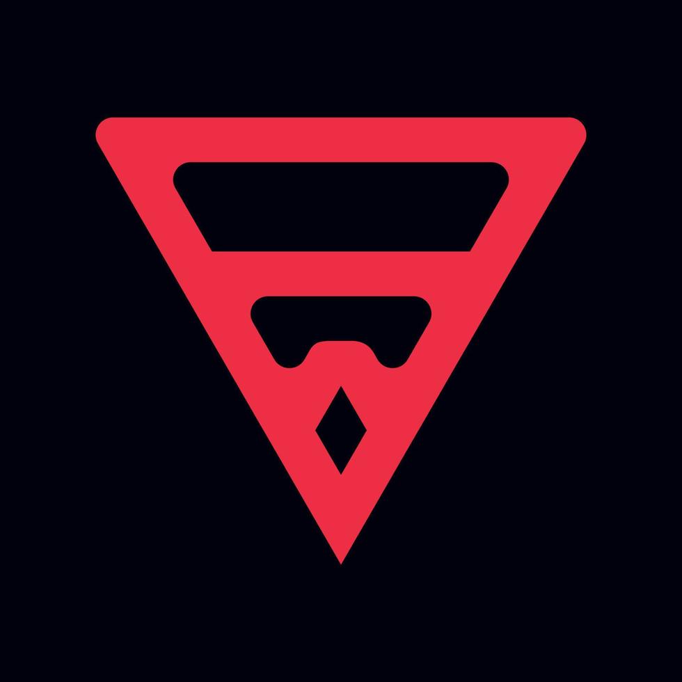 logotipo da letra v, estilo minimalista design do logotipo da letra v vetor