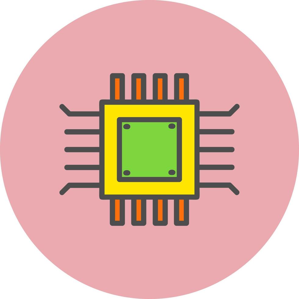 ícone de vetor de microchip