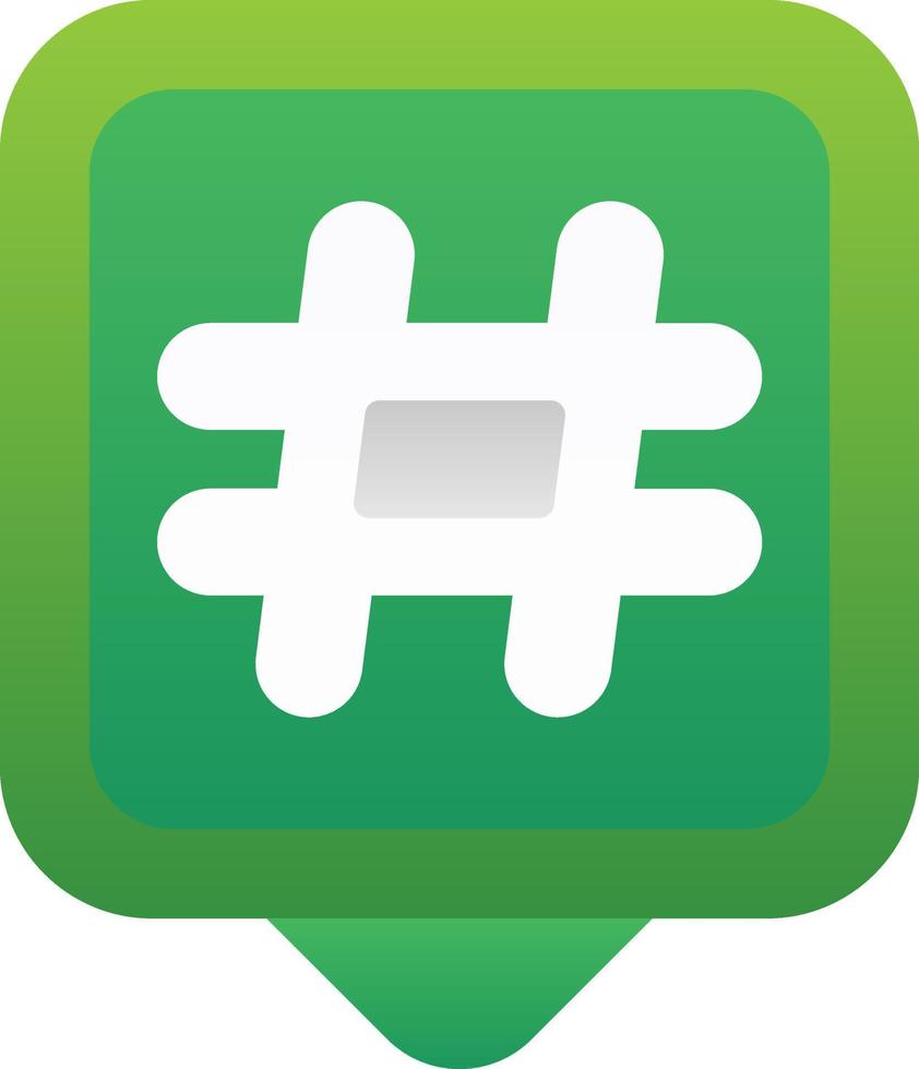 design de ícone vetorial de hashtags vetor