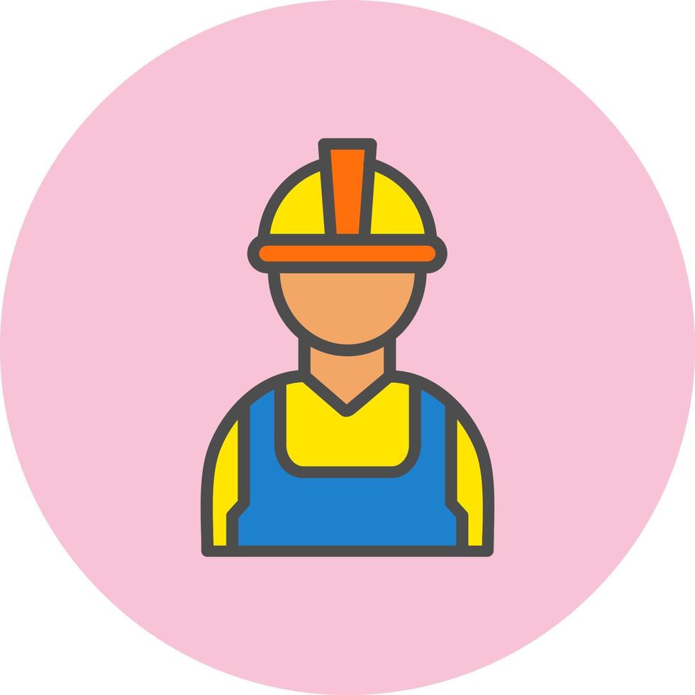 ícone de vetor de trabalhador