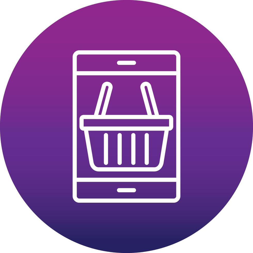 ícone de vetor de compras onvector