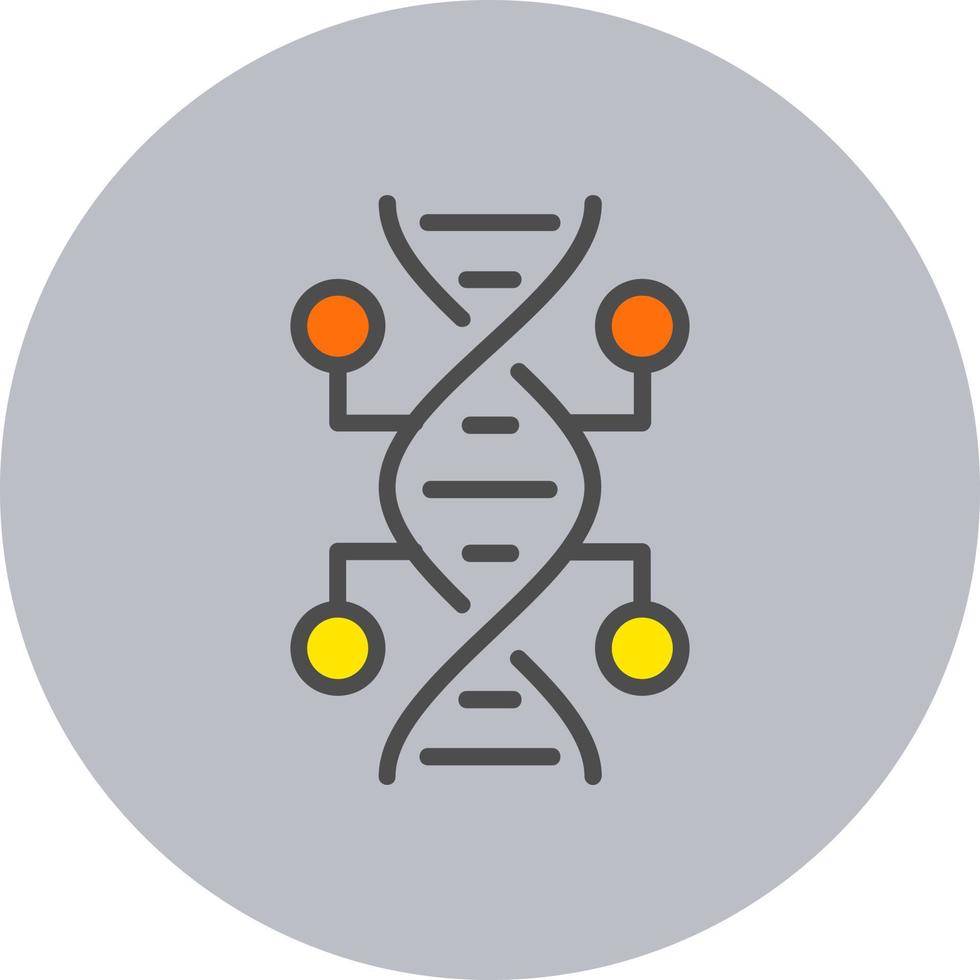 ícone de vetor de DNA