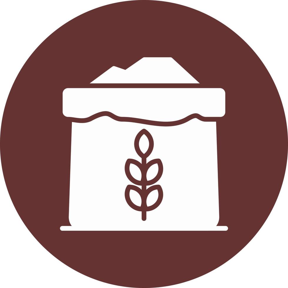 ícone de vetor de farinha de trigo