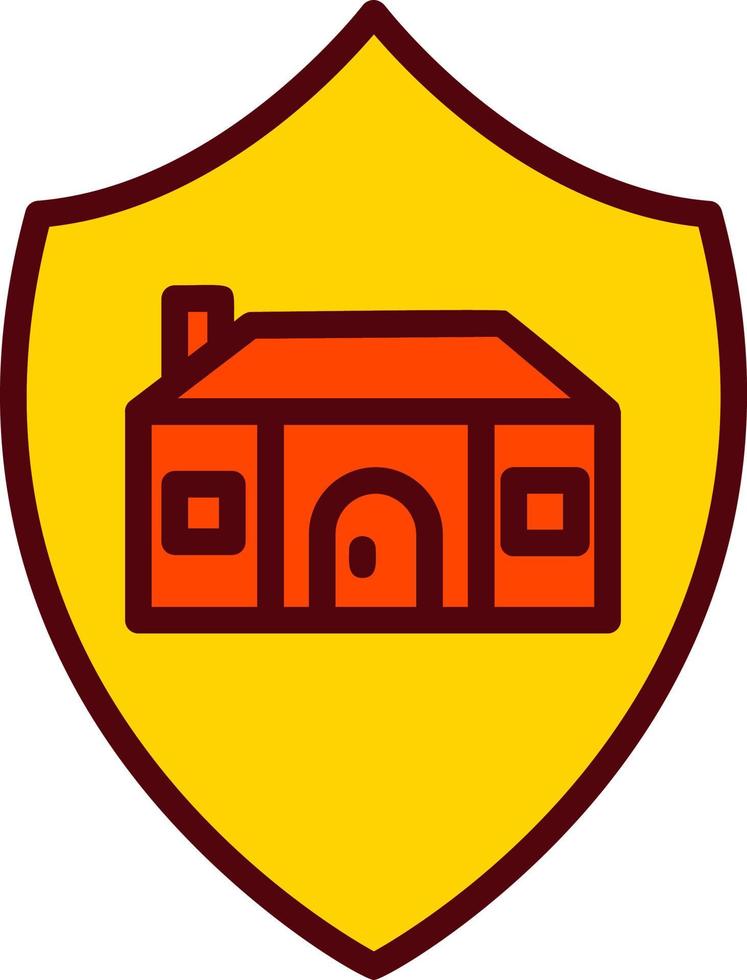 ícone de vetor de seguro de propriedade