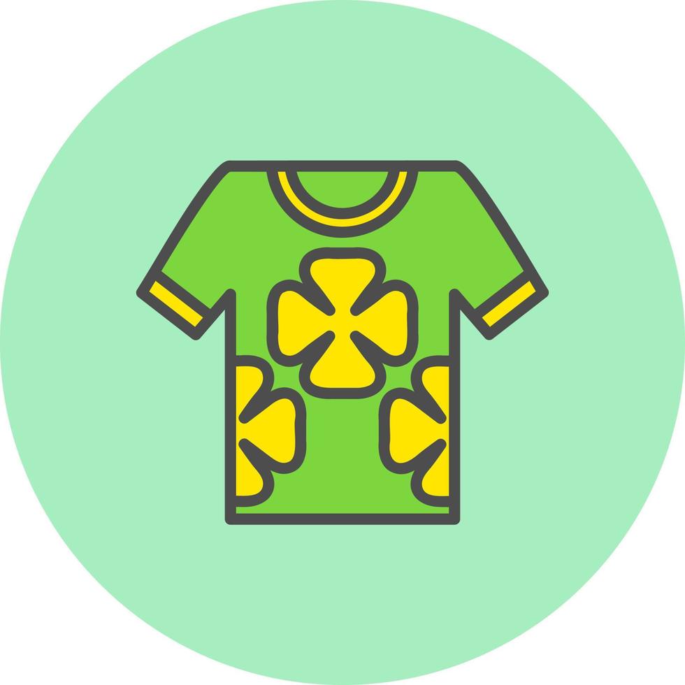 ícone de vetor de camisa havaiana