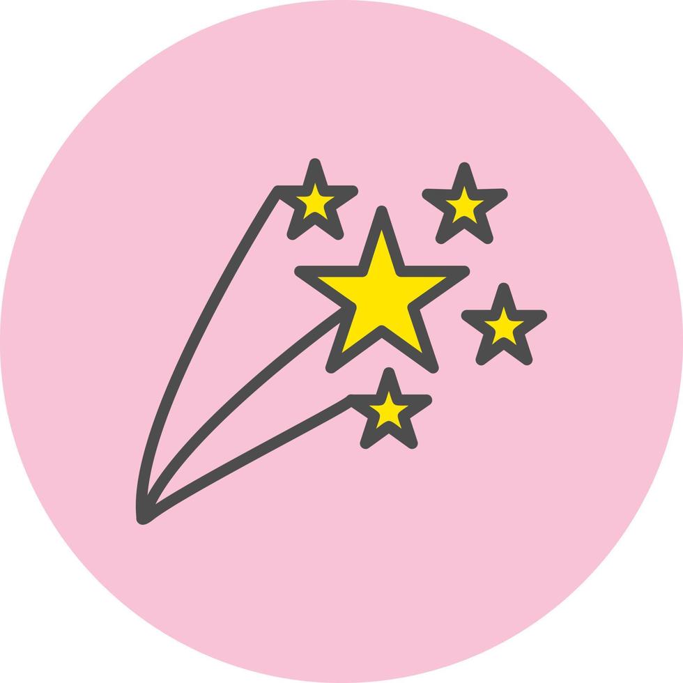ícone de vetor de estrela cadente