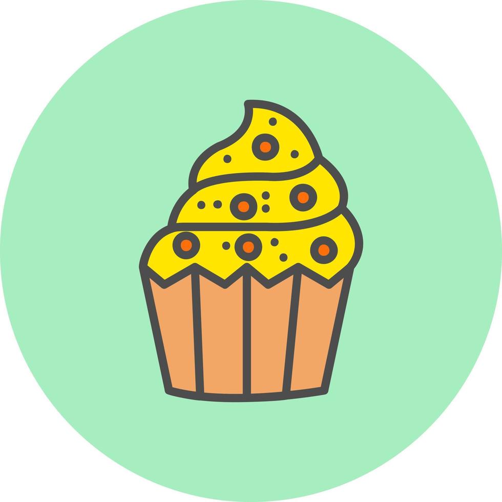 ícone de vetor de muffin