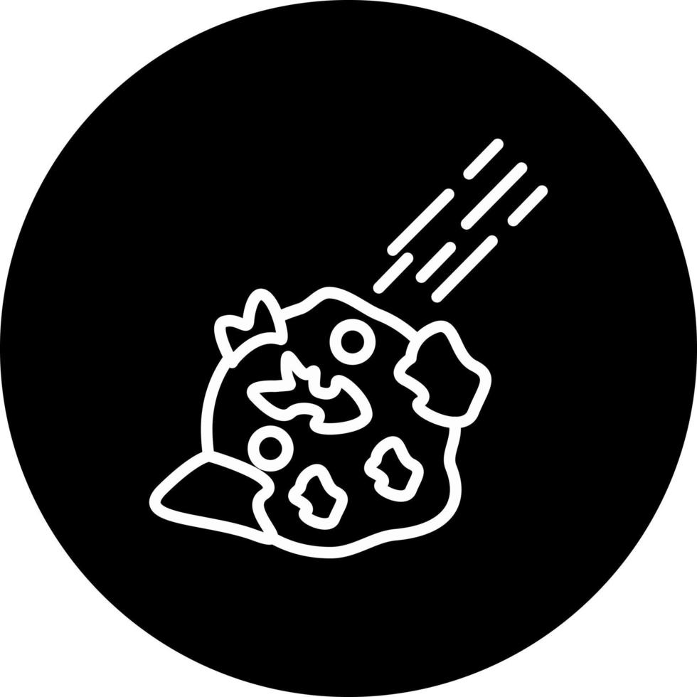ícone de vetor de asteroide