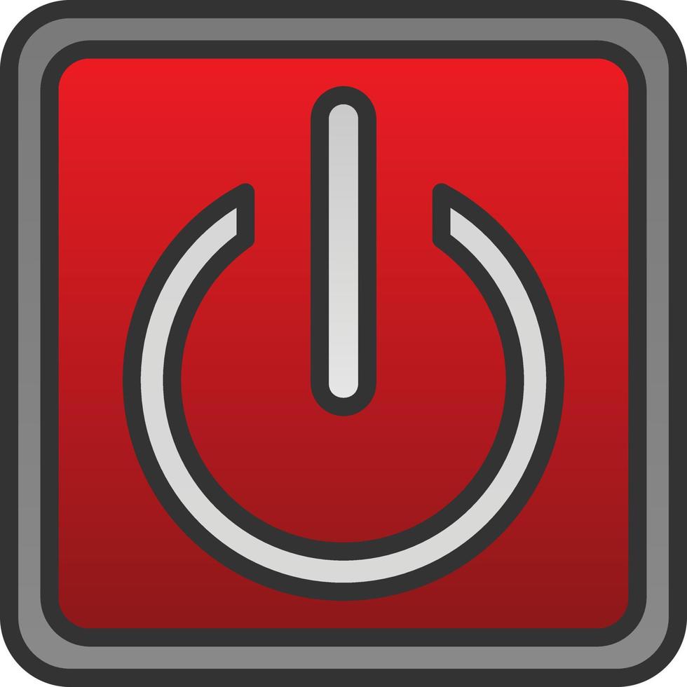 design de ícone de vetor de botão liga / desliga