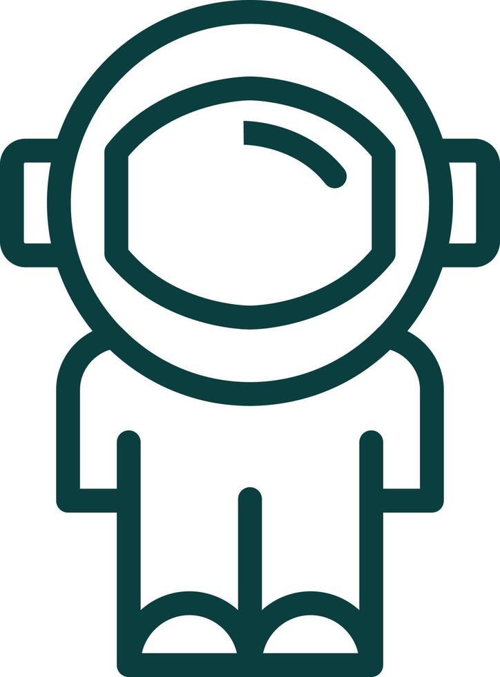 design de ícone de vetor de astronauta