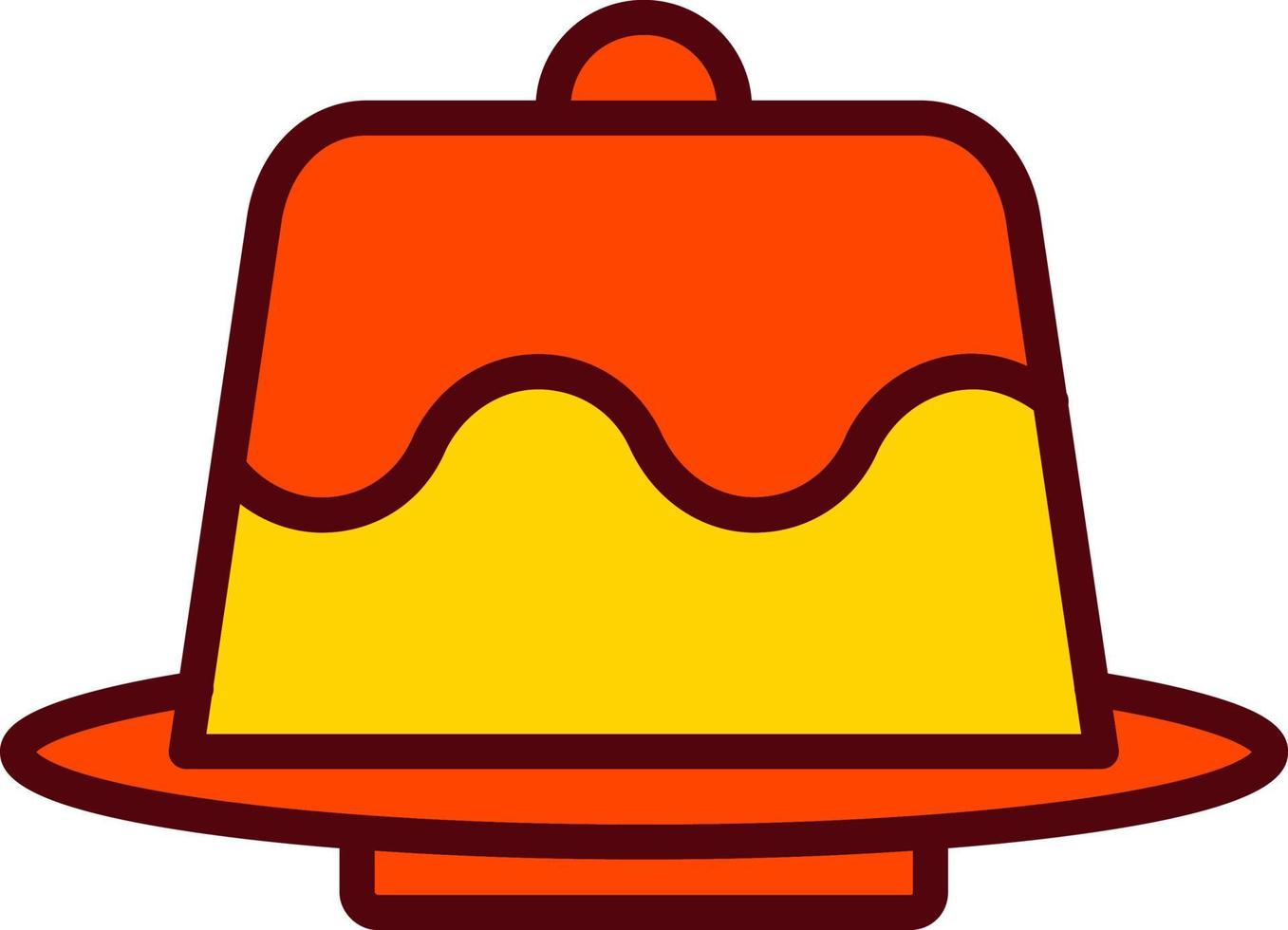 ícone de vetor de bolo de lava