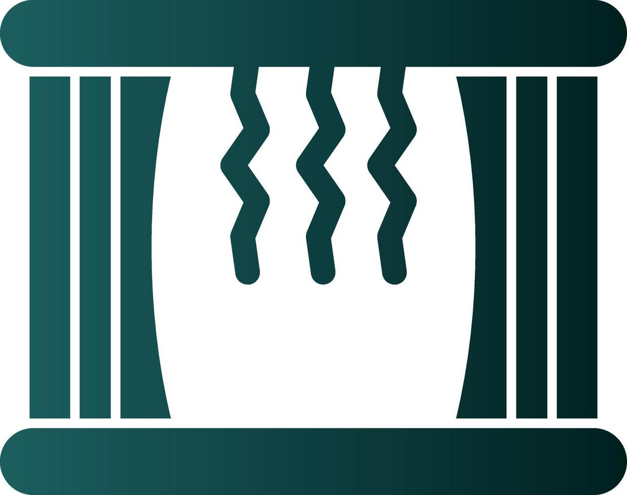 design de ícone vetorial de fuga da prisão vetor