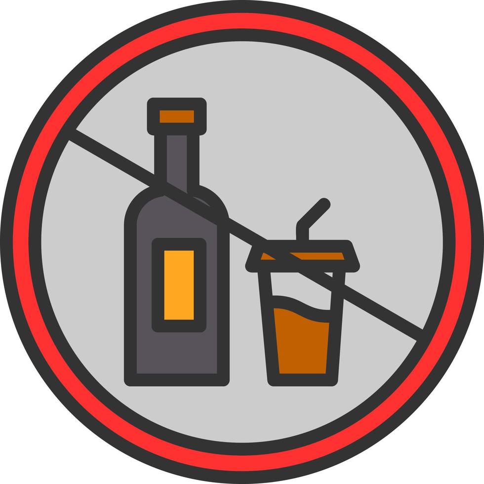 nenhum design de ícone de vetor de bebida