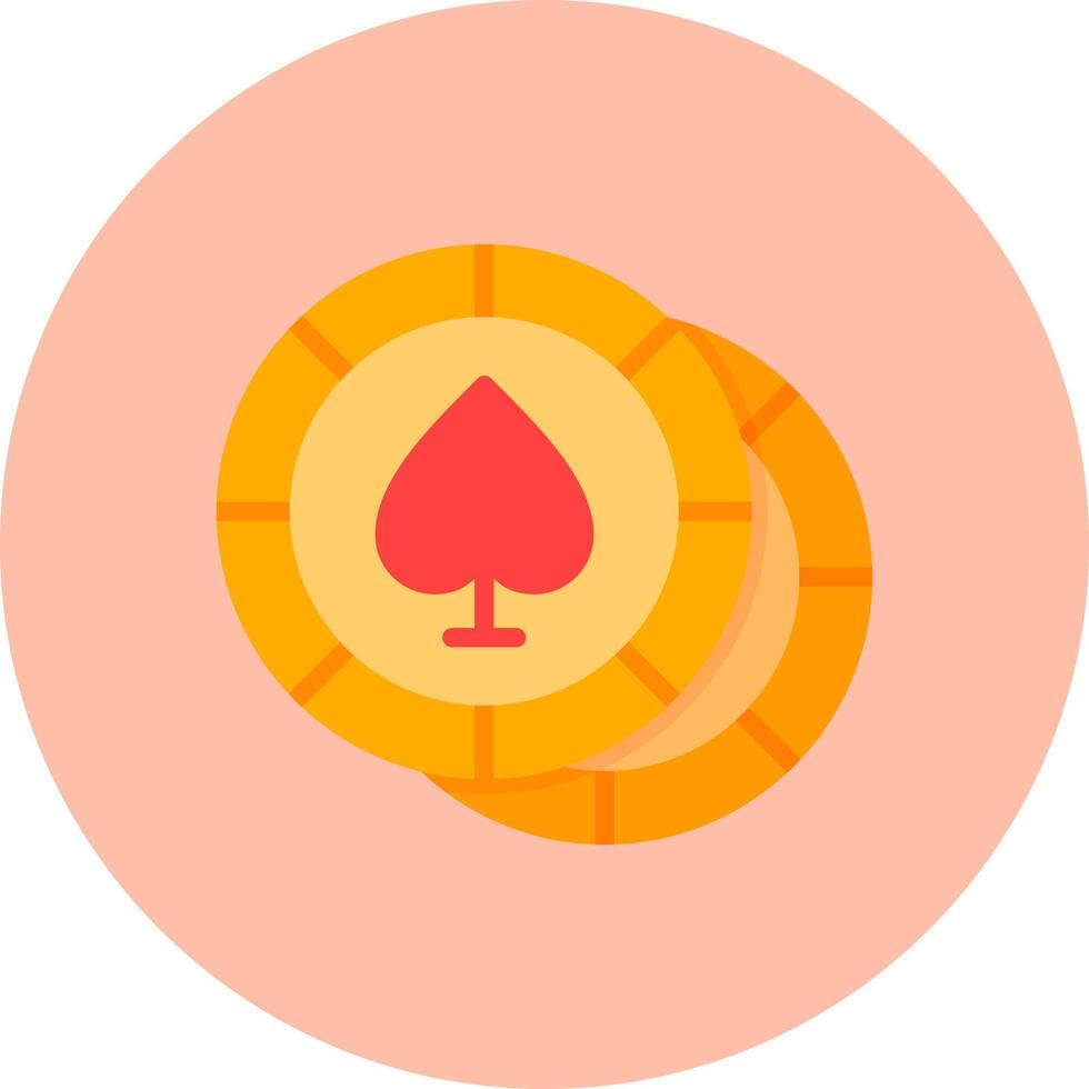 ícone de vetor de fichas de pôquer