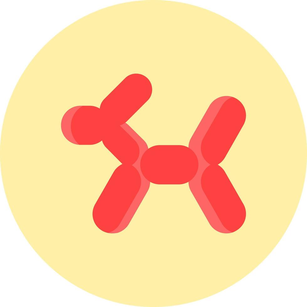 ícone de vetor de cachorro de balão