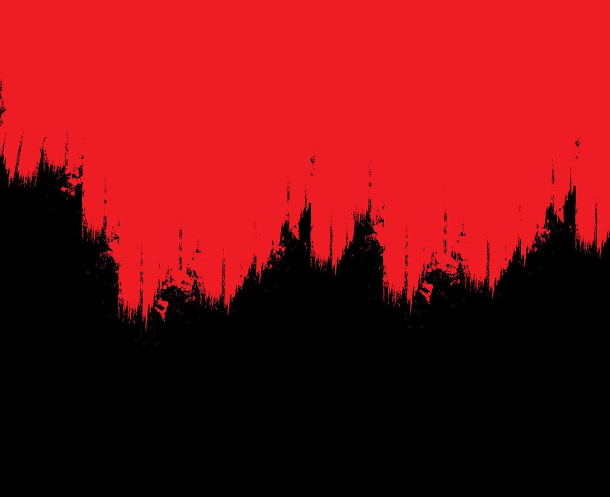 vetor de ilustração de design abstrato vermelho e preto de fundo