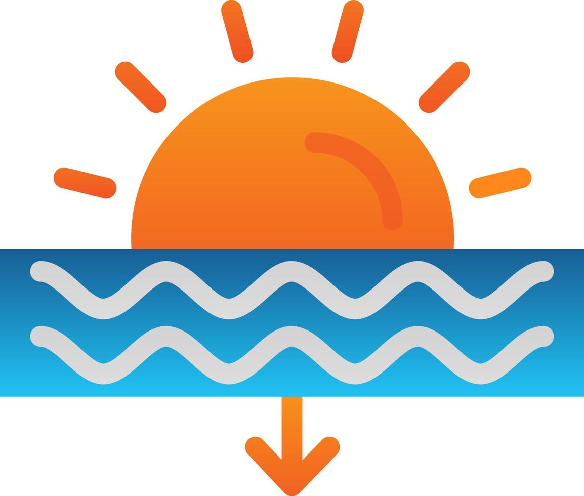 design de ícone vetorial do pôr do sol vetor