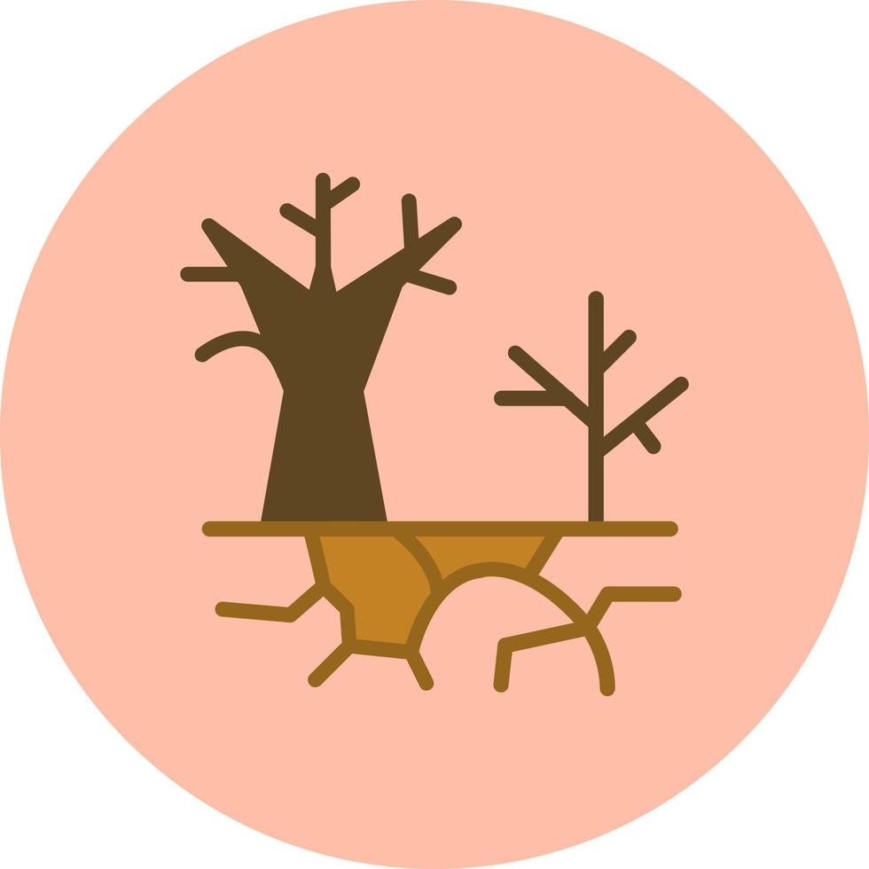 design de ícone de vetor de desertificação
