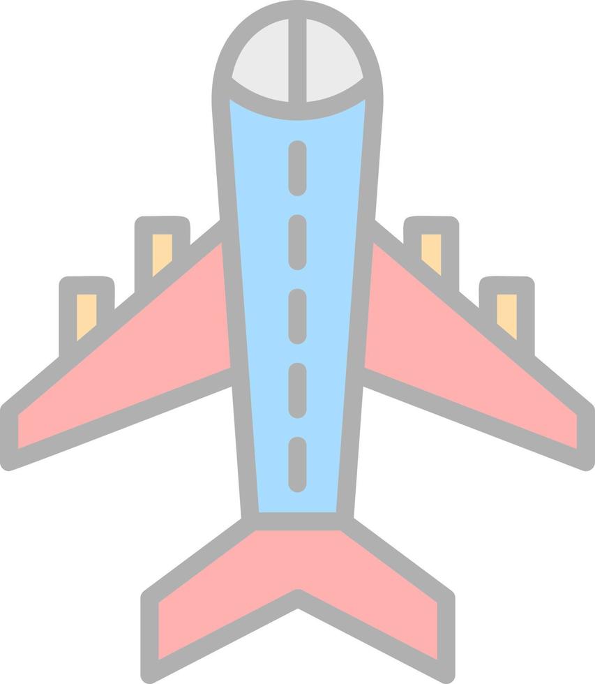 design de ícone de vetor de avião