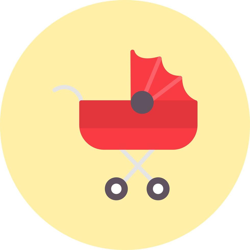 ícone de vetor de carrinho de bebê