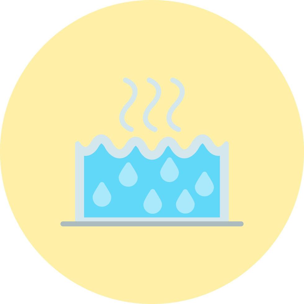 ícone de vetor de água quente