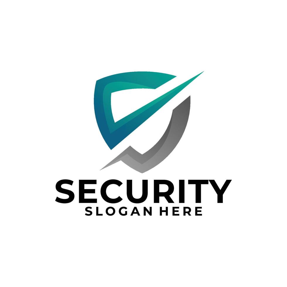 vetor de ícone de logotipo de segurança isolado