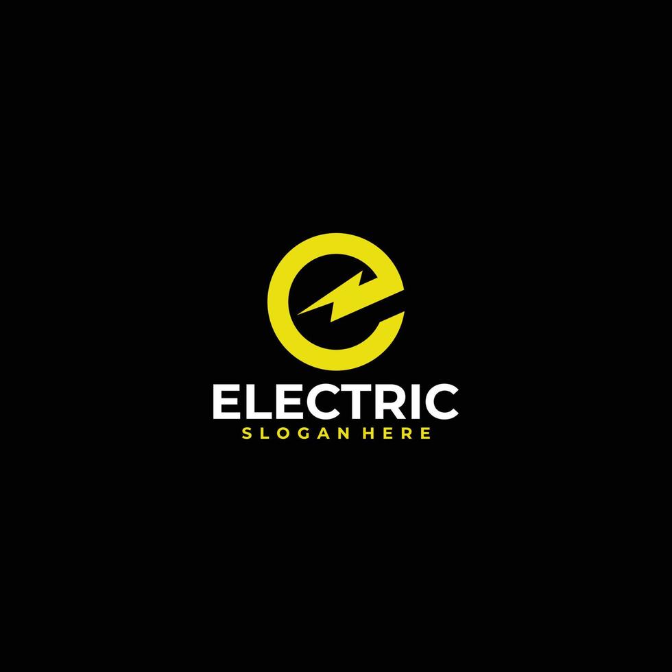 modelo de design de vetor de ícone de logotipo elétrico