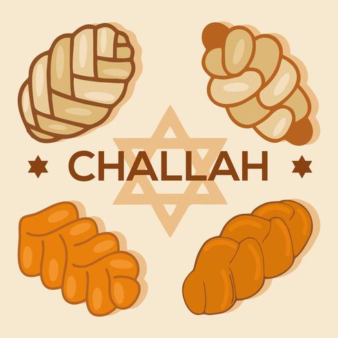 Free challah bread icons vector