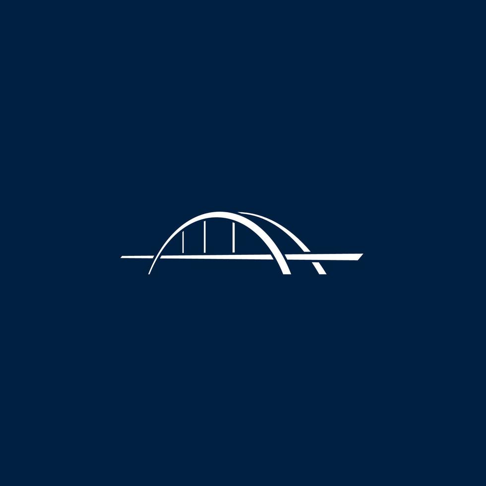 logotipo da ponte ou design de ícone vetor