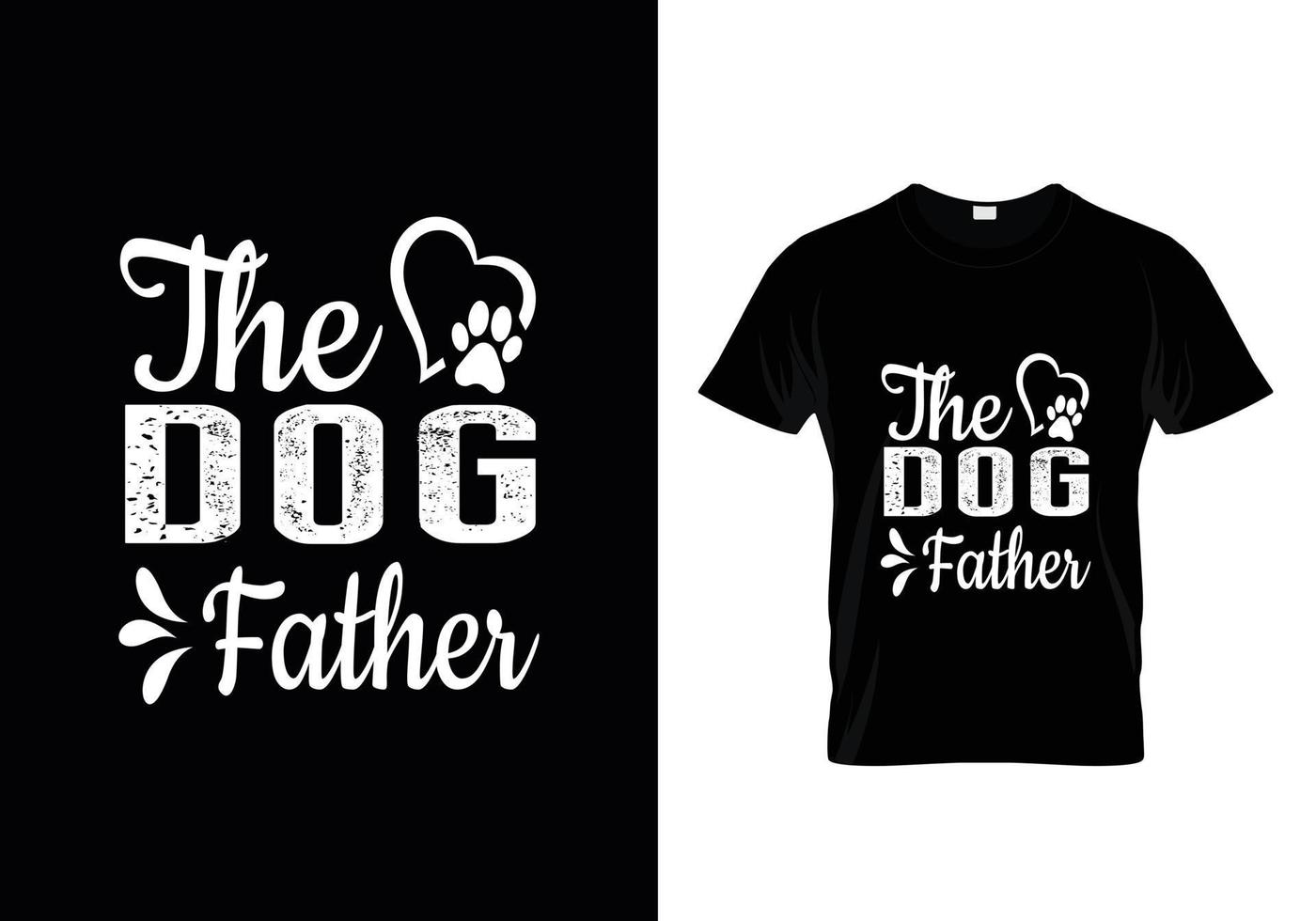 design de camiseta de cachorro. design de pata para amantes de cães. dizendo - meu cachorro pensa que eu sou ótimo. vetor