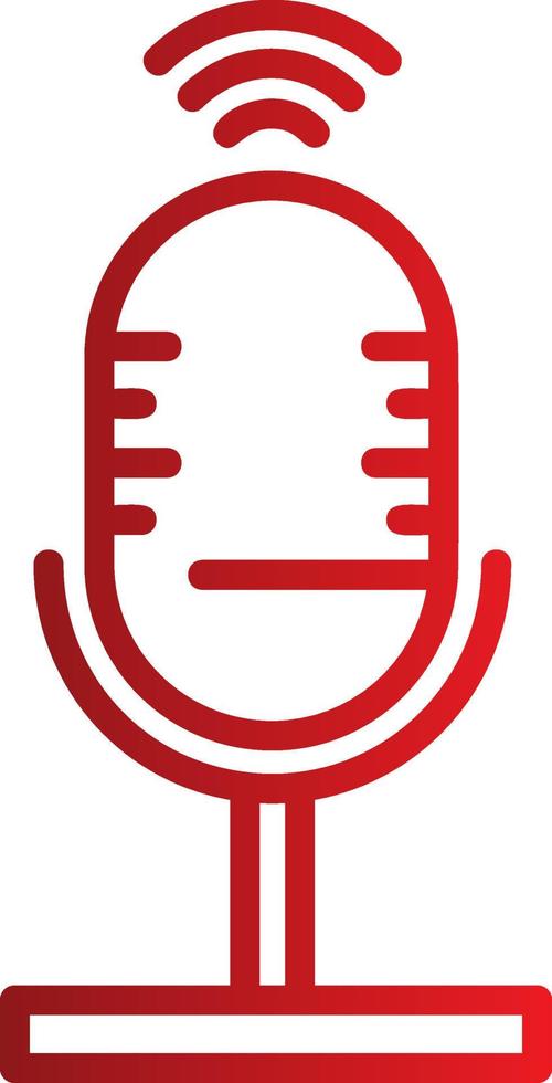 ícone de vetor de controle de voz