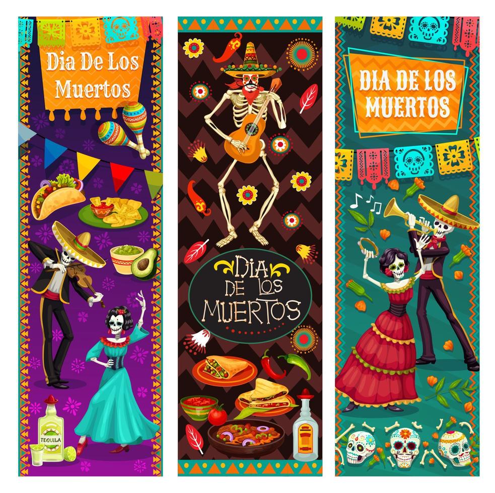 dance a vida e a morte, dia de los muertos no méxico vetor