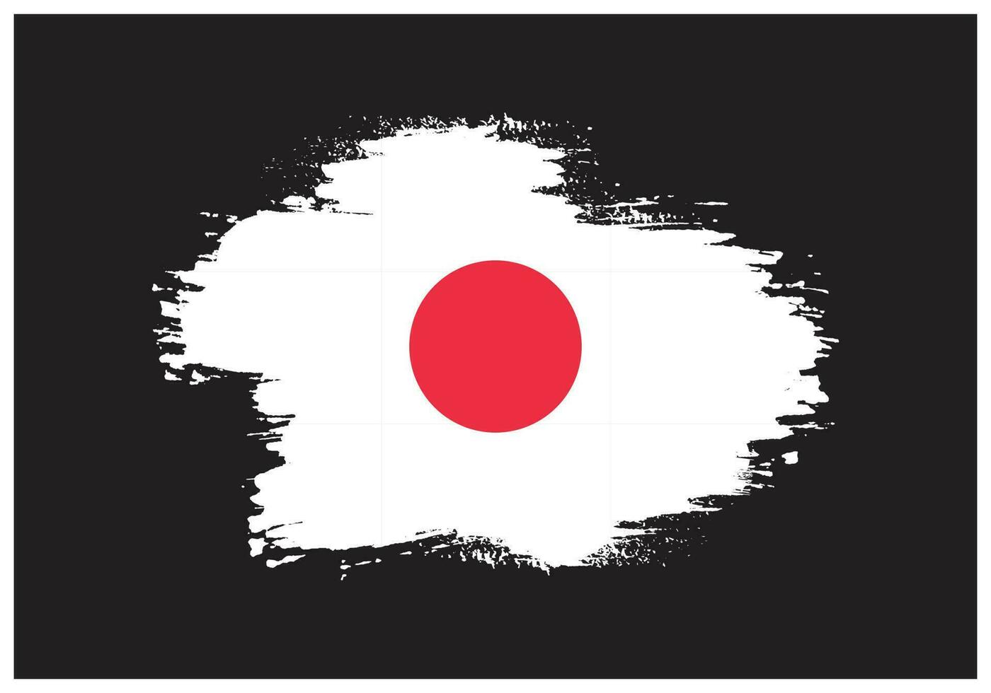 nova bandeira criativa do grunge do japão vetor