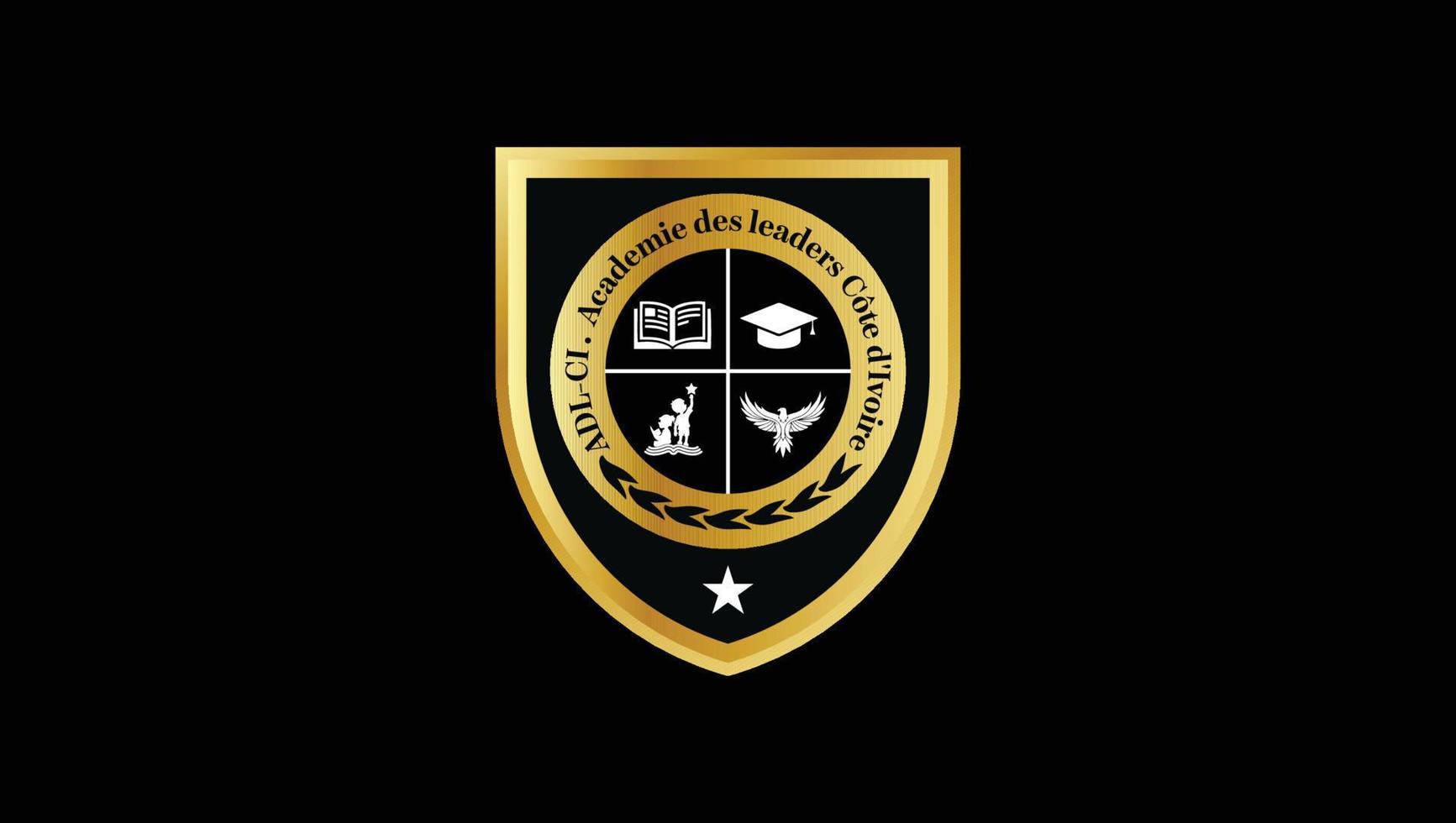 modelo de logotipo da universidade de escola de educação vetor
