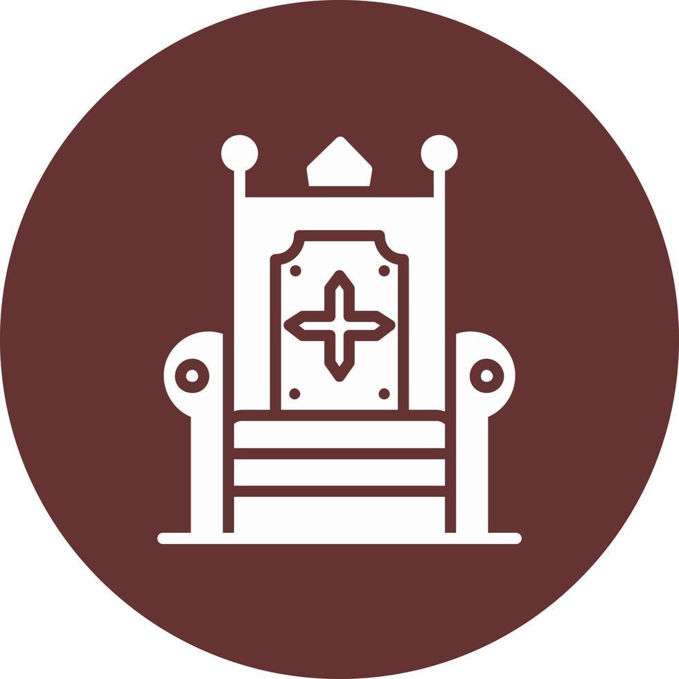 ícone do vetor do trono