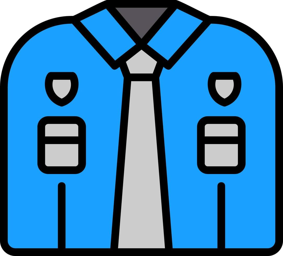 design de ícone vetorial uniforme da polícia vetor