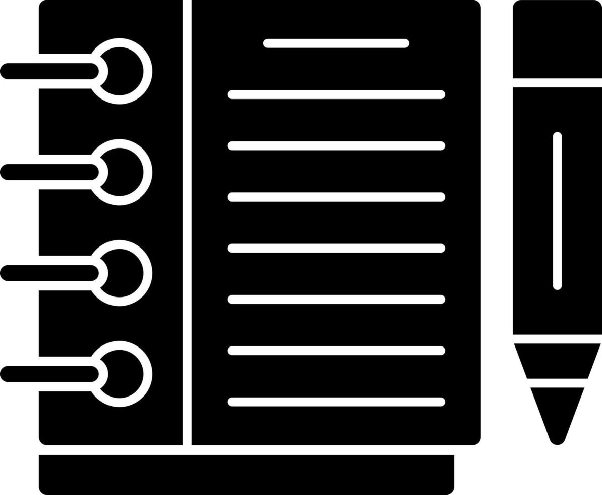 design de ícone de vetor de caderno de esboços