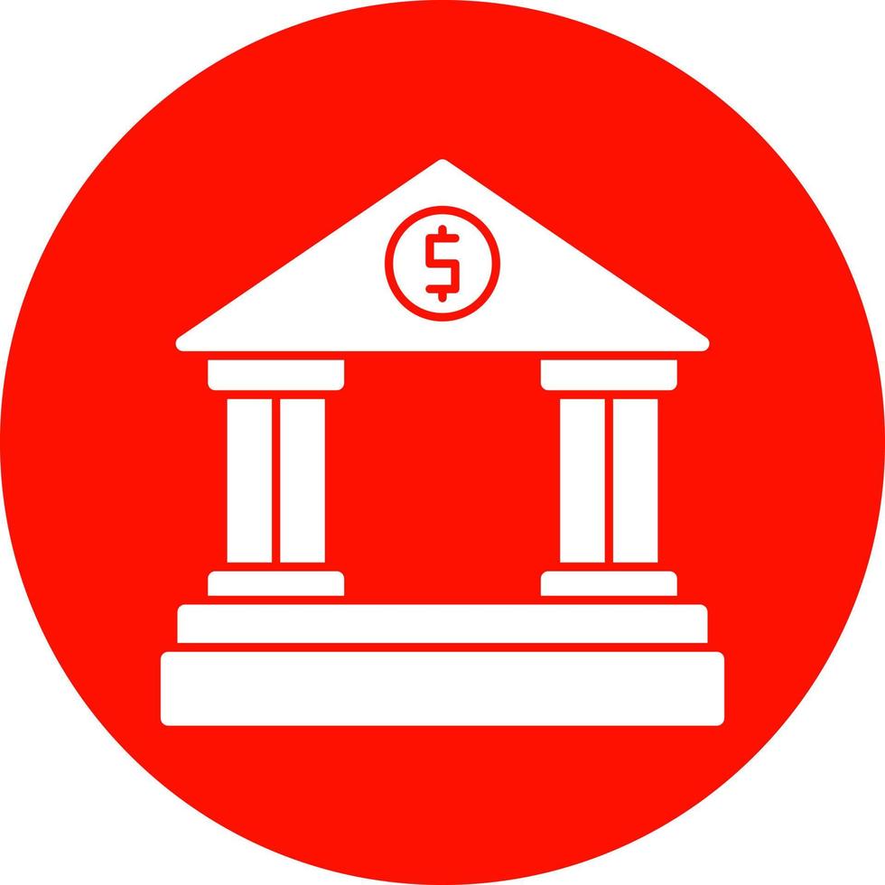 design de ícone de vetor de banco