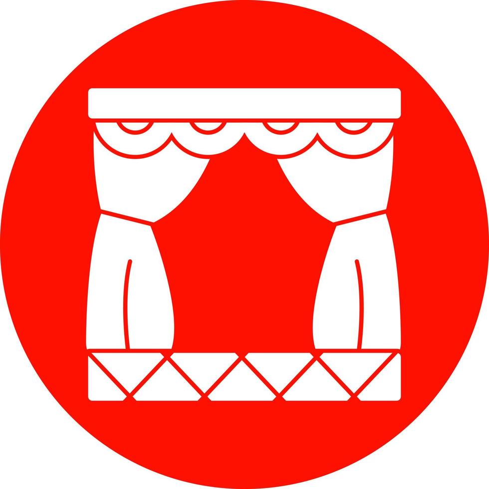 design de ícone de vetor de palco