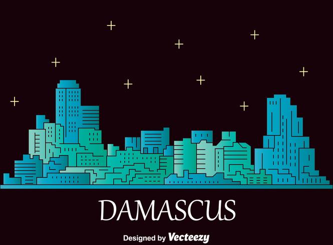 vetor da cidade de Damasco