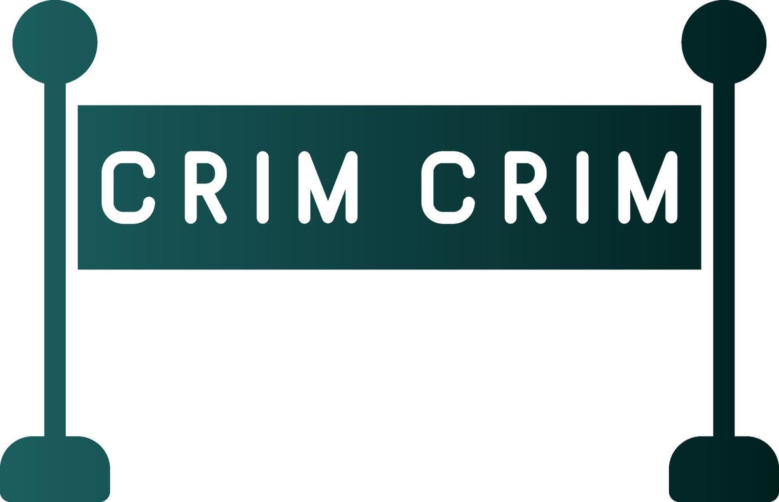 design de ícone de vetor de cena de crime