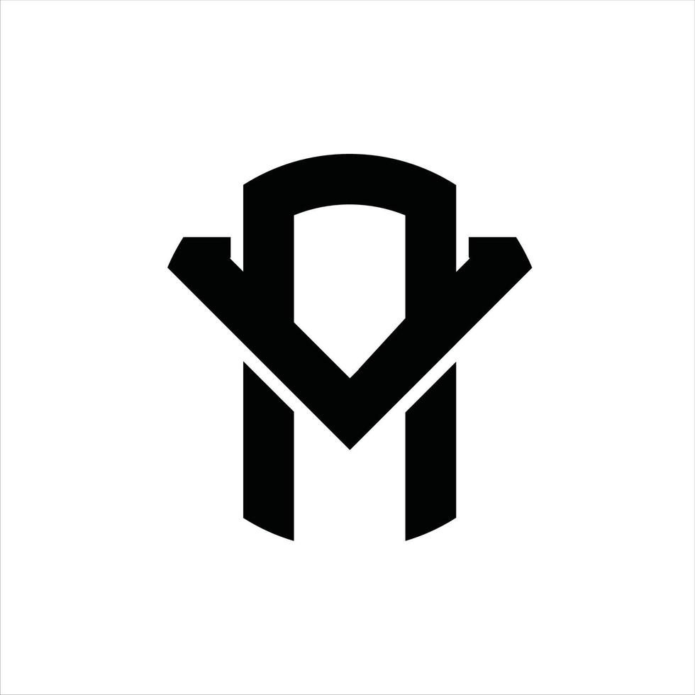 modelo de design de monograma de logotipo av vetor