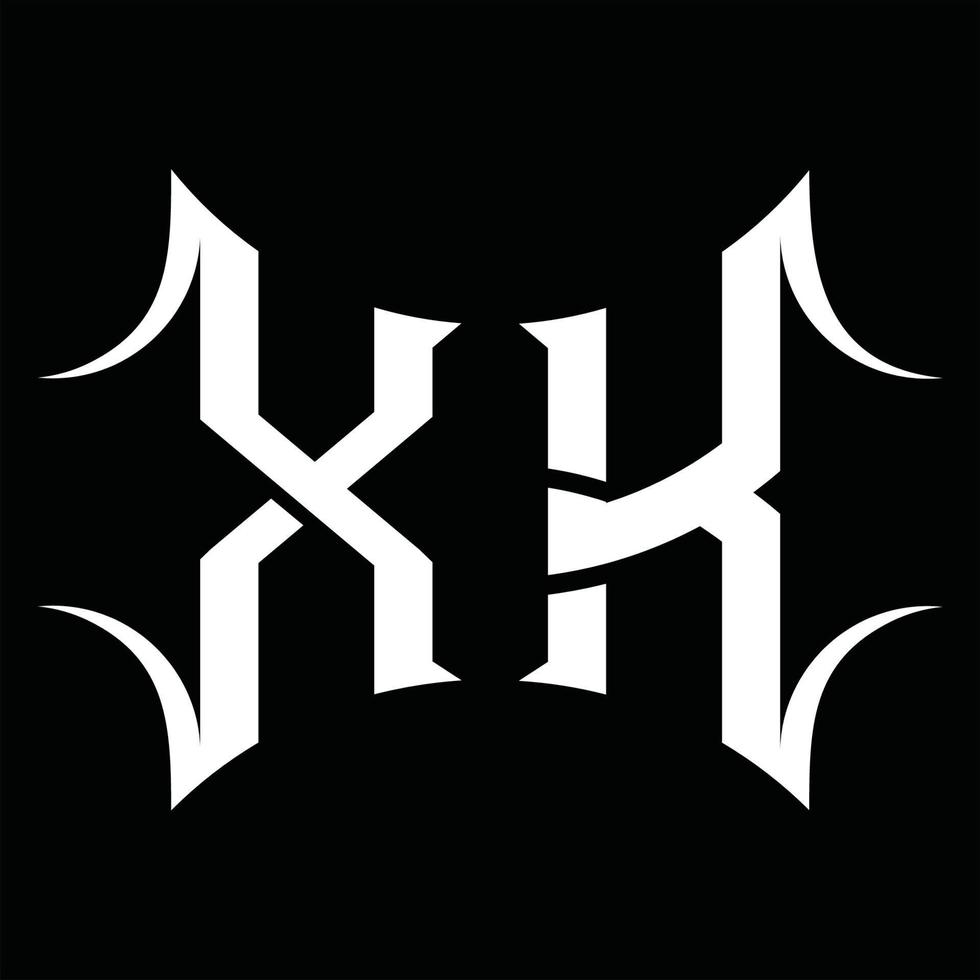 monograma do logotipo xk com modelo de design de forma abstrata vetor